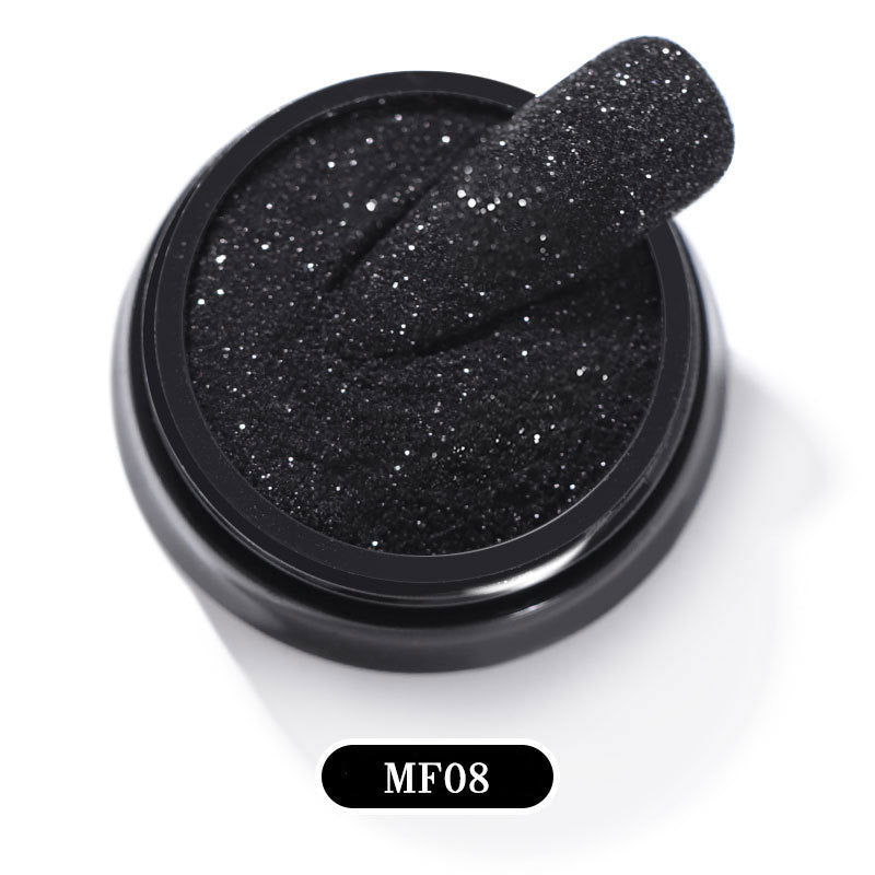 Nail Art Woolen Powder Starlight Black Gauze Sugar Powder Nail Art Accessories Nail Art Woolen Powder Starlight Black Gauze Sugar Powder Nail Art Accessories